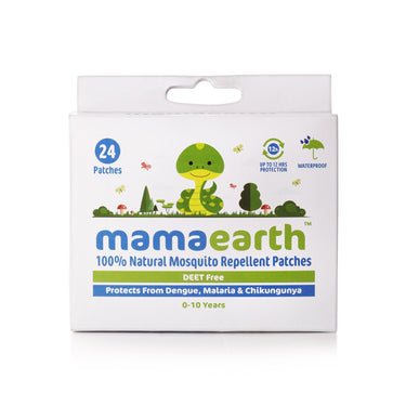 Mamaearth Natural Repellent Mosquito Patches for Babies, White, 24 Patchesand Natural Insect Repellent for Babies (100 ml)